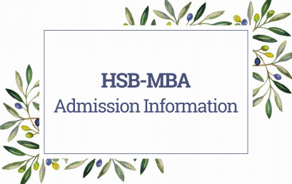 Master of Business Administration (HSB-MBA) Program – 2022 Admission Information